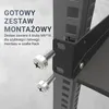 Extralink Półka 1U 300mm Czarna 19", do szaf wiszących, Podgląd zdjęcia produktu 2