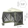 VEVOR Pavillon Bildschirmzelt, 10 x 10 Fuß, 6-seitiges Produktbild-Vorschau 6