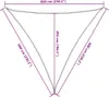 vidaXL Tenda da sole 160 g/m² triangolare Verde scuro 6x6x6 Anteprima dell’immagine prodotto 8
