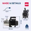 TIP GP 3000, 550 W, AC, 2950 l/h, Černá, Nerezová ocel Náhled obrázku produktu 7