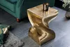 Skulpturaler Beistelltisch TWIST 45cm gold Aluminium Produktbild-Vorschau 5