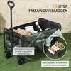 Outsunny Gartenwagen 90 kg belastbar, klappbar Produktbild-Vorschau 4
