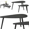 H&S Decoration | Set de tables d'appoint - 2 pièces - Noir Voir les images du produit 2