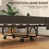 HOMCOM Klappbett Gästebett mit Rollen, 10 cm Matratze, Produktbild-Vorschau 6