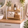Relaxdays Regal, Bambus, Metall, Badezimmer, Flur, 2 Produktbild-Vorschau 2