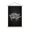 MuchoWow® Textilposter Schwein - Fleischer - Fleisch 40x60 Produktbild-Vorschau 1