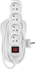Prodlužovací kabel 10 m / 4 zásuvky / s vypínačem / bílý / PVC / 1 mm2 Náhled obrázku produktu
