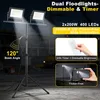 Projecteur de chantier LED FIVMEN 2x200W avec trépied et Voir les images du produit 5