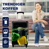 MuchoWow® Koffer Handgepäck Trolley Rollkoffer Kleine Produktbild-Vorschau 2