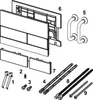 TECEsquare WC-Betätigungsplatte f. 2-Mengentechnik Glas Anteprima dell’immagine prodotto 10