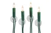 Four light bulbs with green casings and clear bulbs, each attached to a clear suction cup, are shown against a white background. Produktbild-Vorschau