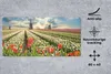 MuchoWow® Schreibtischunterlage Windmühle - Tulpen - Himmel Produktbild-Vorschau 2