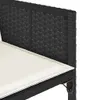 vidaXL 5-dielny záhradný jedálenský set s vankúšmi Black Náhľad obrázku produktu 7