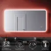 SONNI Badspiegel 120x60cm Touch-Schalter mit Uhr und Produktbild-Vorschau 1