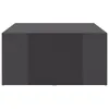 vidaXL Couchtische 4 Stk. Hochglanz-Grau 33x33x33 cm Produktbild-Vorschau 8