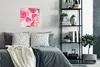 MuchoWow® Poster Rosen - Blumen - Muster 50x50 cm - Produktbild-Vorschau 4