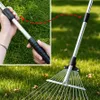 Metallener Gartenrechen, fächerförmig, für Laub und Gras, Produktbild-Vorschau 10