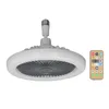 A white ceiling fan light with a remote control on a white background. Podgląd zdjęcia produktu