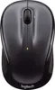 A top-down view of a black Logitech wireless mouse. Produktbild-Vorschau