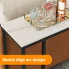 FATIVO Konsolentisch Weiß Marmor Eingangstisch, Sofatisch Produktbild-Vorschau 10