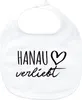 Huuraa Baby Lätzchen Hanau verliebt White Klettverschluss  Produktbild-Vorschau 1