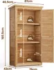 BEALIFE CC30 Zahradní skříň Outdoor 76x42x160 cm, úložná Náhled obrázku produktu 3