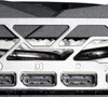 A close-up view of the ports on a graphics card. Produktbild-Vorschau