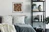 MuchoWow® Gerahmtes Poster Blumen - Schmetterling - Design Produktbild-Vorschau 2