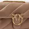 PINKO Kožená taška cez rameno Love Puff Mini CL Sheep Nappa Náhľad obrázku produktu 5