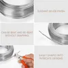 Belle Vous Silberner Aluminium Draht zum Basteln (10m) – Produktbild-Vorschau 4