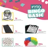 Gioco del bingo tamburo in metallo 18 biglietti da bingo 75 Anteprima dell’immagine prodotto 2