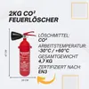CO2 Löscher  2kg Kohlendioxid Feuerlöscher für elektrische Produktbild-Vorschau 2