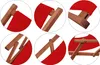 Liegestuhl rot Gartenliege Strandliege Deckchair Buche Produktbild-Vorschau 6