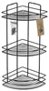 Sepio Eckregal 3 Ebenen aus Stahl 19 x 19 x 48 cm, Schwarz Produktbild-Vorschau 4