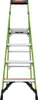 A green Little Giant MightyLite 4-step ladder is shown against a white background. Podgląd zdjęcia produktu
