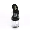 SKY-301 Pleaser Damen High-Heels Plateaupantoletten klar Produktbild-Vorschau 4