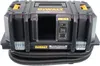 A black and yellow DeWalt cordless industrial vacuum cleaner with a black ribbed hose attached. Voir les images du produit