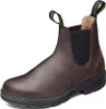 A single brown leather boot on a white background. Produktbild-Vorschau