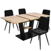 A dining table and four chairs set against a white background. Náhled obrázku produktu