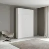 140 Kentaro White Ash Bett mit aufklappbarer Schrankwand Produktbild-Vorschau 8