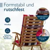Beautissu 2er Set Sun-HL Hochlehner Auflage 120x50x8cm Produktbild-Vorschau 2