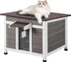 Maison pour chats Cave à chats Cabane en bois Outdoor Voir les images du produit 1
