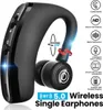 A black wireless earphone with various feature icons and text on a white background. Produktbild-Vorschau