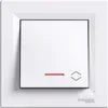Trappenhuischakelaar met verlichting, met frame, wit, Productafbeelding-voorbeeld 2