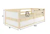 Interbeds Kinderbett Montessori Einzelbett 160x80cm Produktbild-Vorschau 3