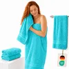 Komfortec 2er Set Duschtücher, 70x140cm Größe, Doppelpack, Produktbild-Vorschau 1