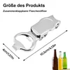 2er Set Edelstahl Flaschenöffner & Flaschenverschluss – Produktbild-Vorschau 4
