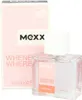 A bottle of Mexx Whenever Wherever Eau de Toilette for women and its packaging are shown against a white background. Anteprima dell’immagine prodotto