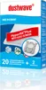A product box for vacuum cleaner bags and microfilters. Produktbild-Vorschau