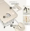 Table de massage pliante à 3 zones - beige Voir les images du produit 3